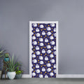 Star And Sheep Pattern Print Door Sticker