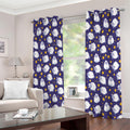 Star And Sheep Pattern Print Extra Wide Grommet Curtains