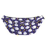 Star And Sheep Pattern Print Fanny Pack