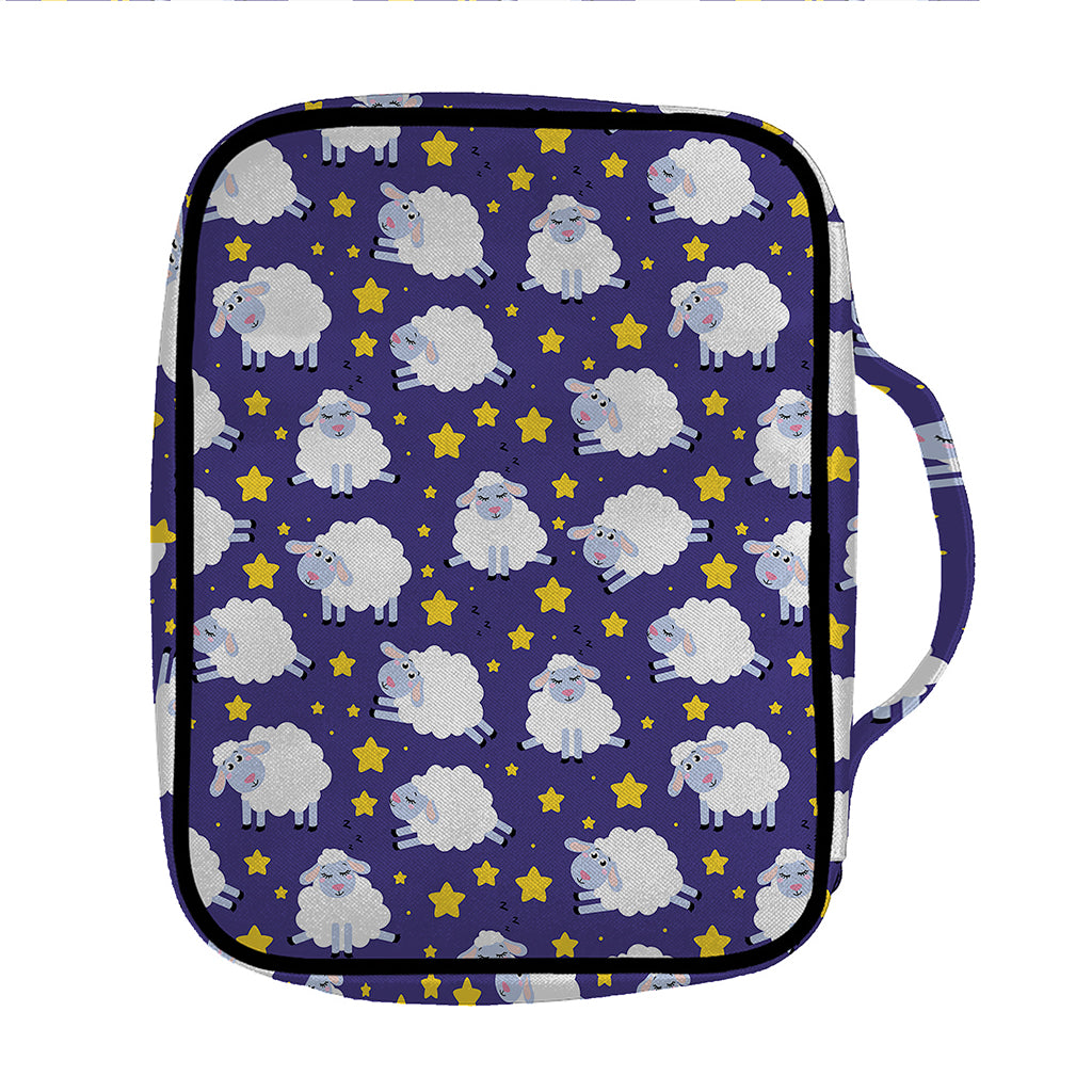 Star And Sheep Pattern Print Front Pocket Bible Bag