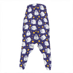 Star And Sheep Pattern Print Hammer Pants