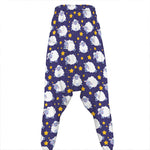 Star And Sheep Pattern Print Hammer Pants