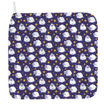 Star And Sheep Pattern Print Hand Towel