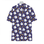 Star And Sheep Pattern Print Hawaiian Shirt