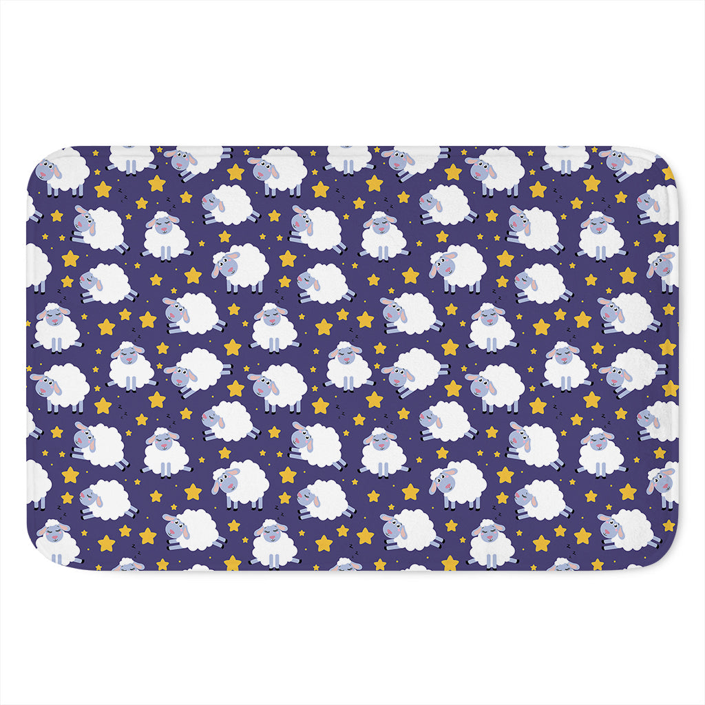 Star And Sheep Pattern Print Indoor Door Mat