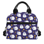 Star And Sheep Pattern Print Insulated Lunch Bag