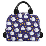 Star And Sheep Pattern Print Insulated Lunch Bag