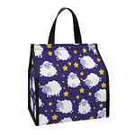 Star And Sheep Pattern Print Insulated Lunch Tote