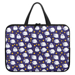 Star And Sheep Pattern Print Laptop Sleeve With Handle