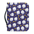 Star And Sheep Pattern Print Leather Bible Cover