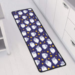 Star And Sheep Pattern Print Long Kitchen Mat