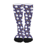 Star And Sheep Pattern Print Long Socks