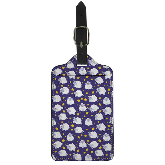 Star And Sheep Pattern Print Luggage Tag