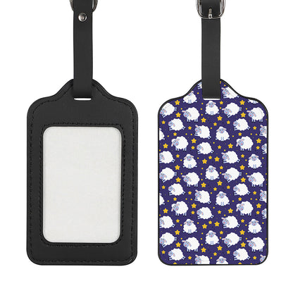 Star And Sheep Pattern Print Luggage Tag