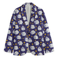 Star And Sheep Pattern Print Men's Blazer