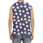 Star And Sheep Pattern Print Men's Fitness Tank Top