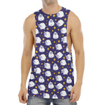 Star And Sheep Pattern Print Men's Muscle Tank Top