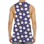 Star And Sheep Pattern Print Men's Muscle Tank Top
