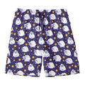 Star And Sheep Pattern Print Men's Swim Trunks
