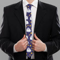 Star And Sheep Pattern Print Necktie