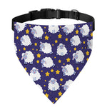 Star And Sheep Pattern Print Over The Collar Dog Bandana