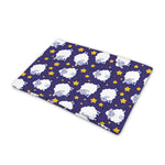 Star And Sheep Pattern Print Pet Cooling Mat Cover