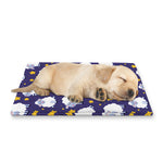 Star And Sheep Pattern Print Pet Cooling Mat Cover