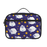 Star And Sheep Pattern Print Portable Lunch Bag