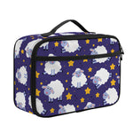 Star And Sheep Pattern Print Portable Lunch Bag
