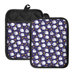 Star And Sheep Pattern Print Pot Holders With Pocket