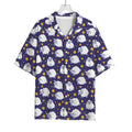 Star And Sheep Pattern Print Rayon Hawaiian Shirt