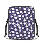 Star And Sheep Pattern Print Rectangular Crossbody Bag