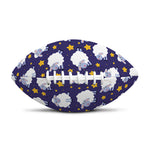 Star And Sheep Pattern Print Rugby Ball