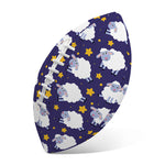 Star And Sheep Pattern Print Rugby Ball