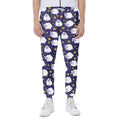 Star And Sheep Pattern Print Joggers