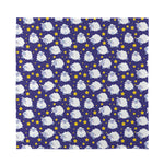 Star And Sheep Pattern Print Silk Bandana