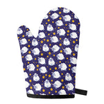 Star And Sheep Pattern Print Single Oven Mitt