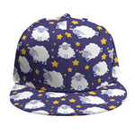 Star And Sheep Pattern Print Snapback Cap