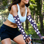 Star And Sheep Pattern Print Sun Protection Arm Sleeves