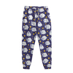 Star And Sheep Pattern Print Sweatpants