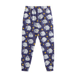 Star And Sheep Pattern Print Sweatpants