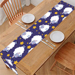 Star And Sheep Pattern Print Table Runner