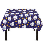Star And Sheep Pattern Print Tablecloth