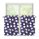 Star And Sheep Pattern Print Tier Curtains
