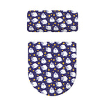 Star And Sheep Pattern Print Toilet Lid And Tank Cover Set