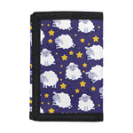 Star And Sheep Pattern Print Trifold Wallet