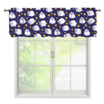 Star And Sheep Pattern Print Window Valance