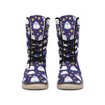 Star And Sheep Pattern Print Winter Boots