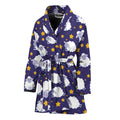 Star And Sheep Pattern Print Women's Bathrobe