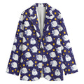 Star And Sheep Pattern Print Women's Blazer